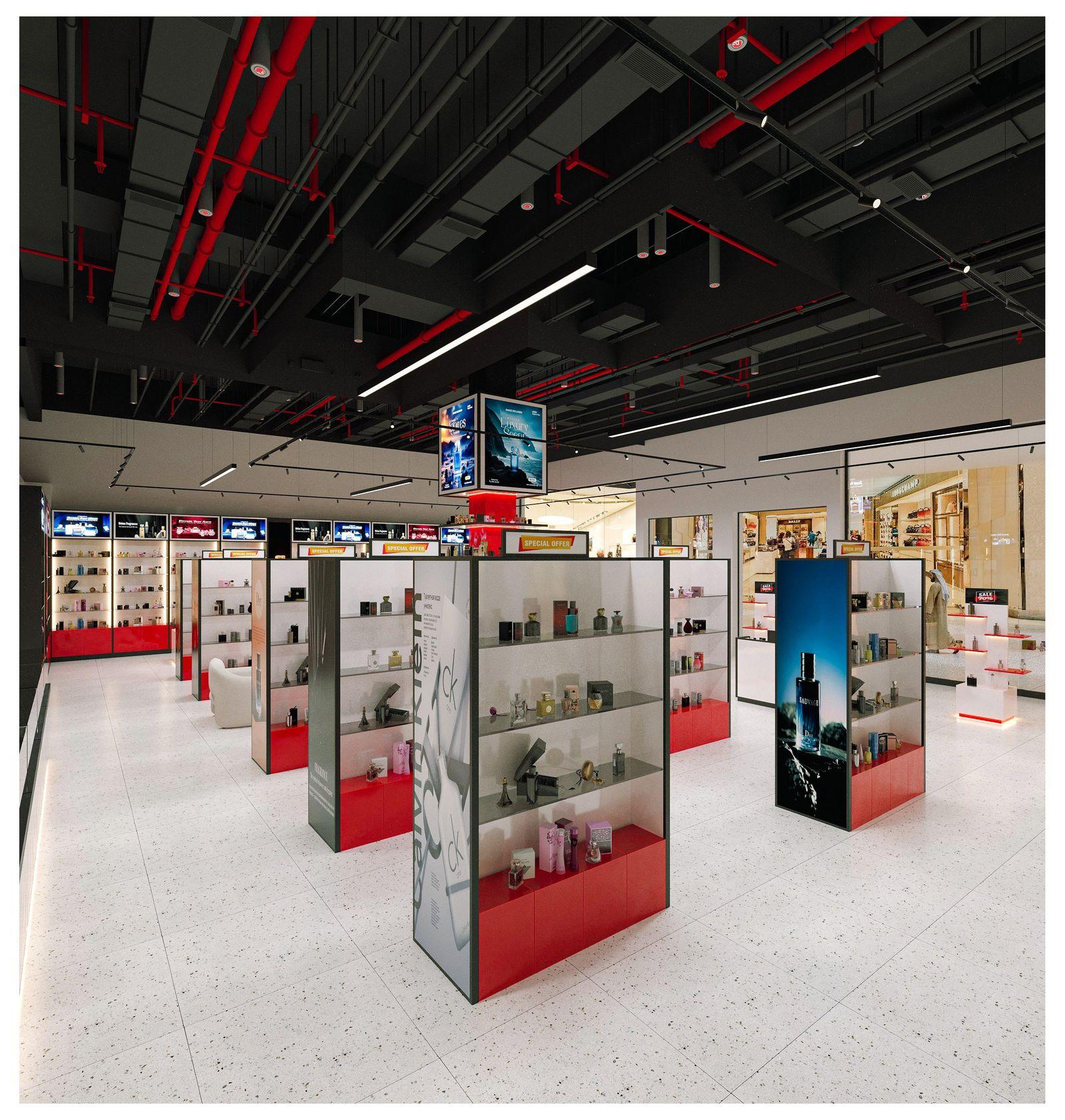 Big Brands, Dubai — retail design concept by Vocus Design & Build