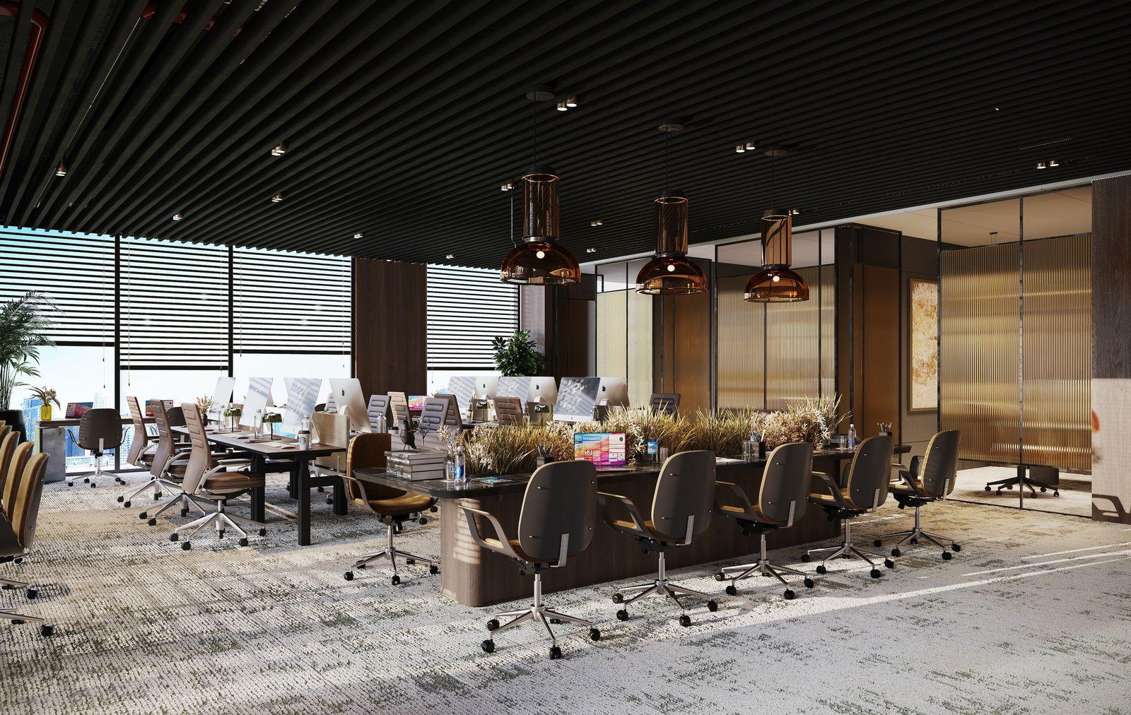 RNS Realty Office, Bay Square, Business Bay, Dubai — office fit-out by Vocus Design & Build