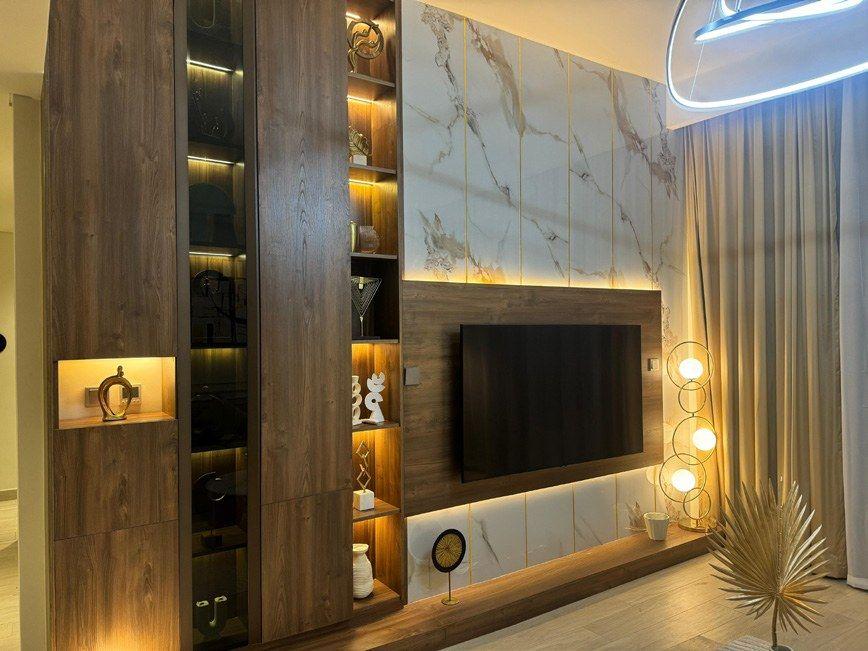 3 BHK Apartment, Azizi Riviera 36, Dubai — furnishing and feature walls by Vocus Design & Build (view 2)